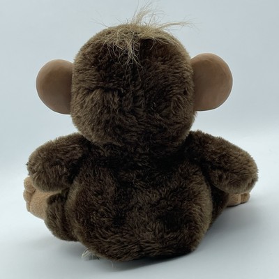 JUST FOR LAUGHS 12  Laughing Monkey Stuffed Ape Doll With Banana Plush