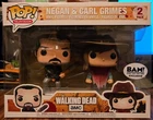 Negan & Carl Grimes The Walking Dead 2 Pack Funko Pop! BAM Exclusive!!