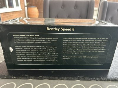 Miniature Autoart 1/18 Bentley Speed 8 - Le Mans 2003 #8 Herbert - 80353