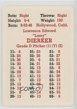 1968 APBA Baseball 1967 Season Larry Dierker 0n2
