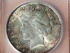 1924 Peace Dollar $1 90% Silver US coin NR Free Shipping uncirculated but dirty