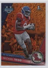 2023 Bowman U Chrome Orange Shimmer Refractor 22/25 Michael Trigg #128 00li