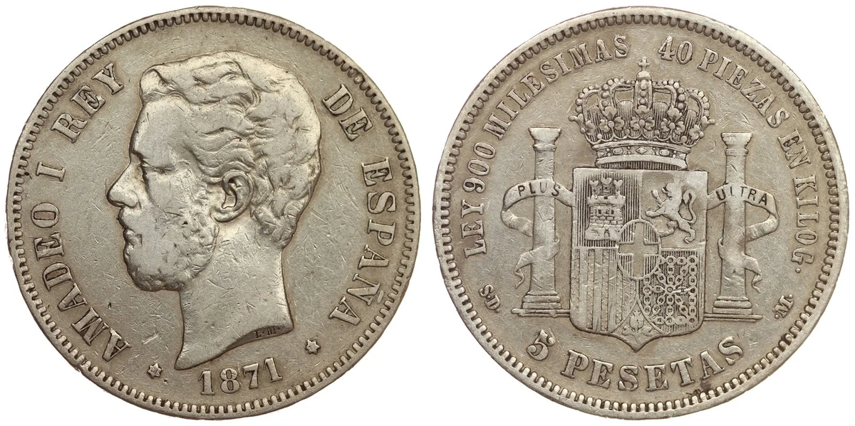 1871 Year Spanish Coins for sale | eBay