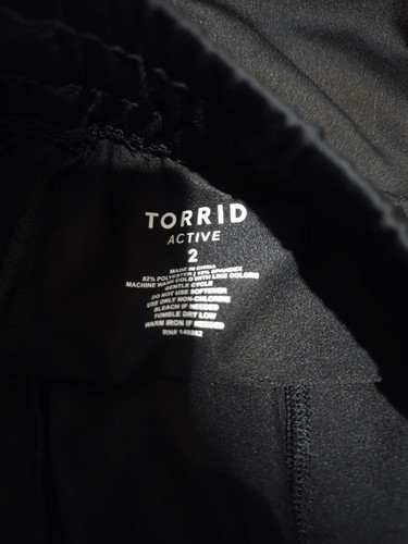 Torrid Active Black Jogger Pants Athletic Women's Size 2 2XL Drawstring - Picture 5 of 5