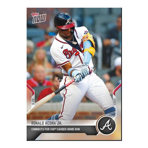 2021 Topps Now 393 Ronald Acuña Jr.