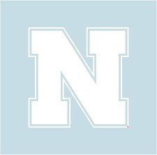 UNIVERSITY OF NEBRASKA Huskers Large White Cornhole Decals / SET of 2