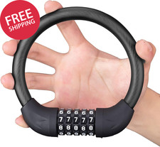 Bike Lock Cable 5 Digit Combination Bike Cable Lock Anti-Theft Lightweight  Sma