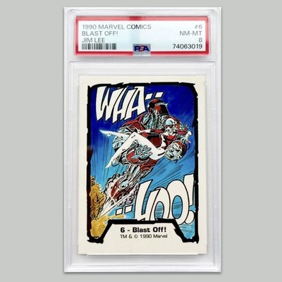Marvel Comics 1990 Jim Lee PSA Graded Art Trading Card Original Rare DC Vintage