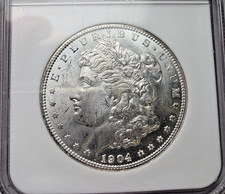 1904 O 90% Silver Morgan $1 Coin ~ NGC MS64 ~ Fantastic Luster ~ Nice!
