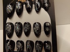handmade halloween press on nails