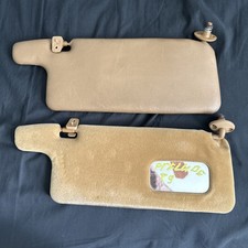 88-91 Honda Prelude Sun Visors Brown Oem Pair