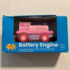 New Bigjigs Rail Pink Loco Battery Operated Engine For Wooden Train Sets