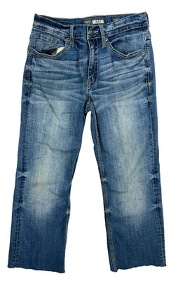 BKE Jeans 30R Cropped Cut Jake Bootleg Straight Stretch Preppy Denim 29x23