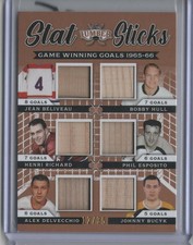 2021-22 Leaf Lumber Stat Sticks Beliveau Hull Richard Esposito Dellvecchio Bucyk