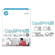 HP Printer Paper | 8.5 x 11 Paper | Copy &Print 20 lb | 1 Ream Case - 500 Sheets