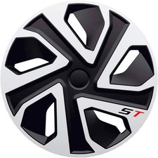 For Ford Fiesta 15 Inch Wheel Trims Hub Caps Silver Black Str 4pc