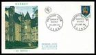 FRANCE 1964 FDC Definitive issue - Guéret view of the castle  SG72R