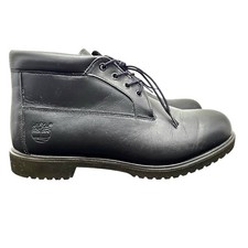 Timberland 1973 Newman Waterproof Boots Mens 12W Black Leather Chukka 50059
