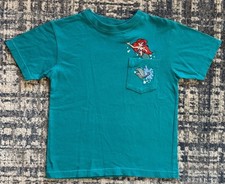 Vintage 90s Disney  s The Little Mermaid Pocket T Shirt Size 6 Movie Promo Ariel