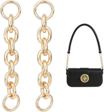 2Pcs 6.10" Bag Extender Chain Light Gold Purse Strap Extenders Purse Extender Ch