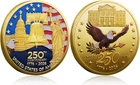 Ivaska 250Th Anniversary Commemorative Coins - Golden American Flag & Liberty Be