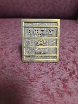  VINTAGE 1970'S BARCLAY CIGARETTES BELT BUCKLE TOBACCO
