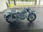 VINTAGE 1960 LESNEY MATCHBOX NO. 4 TRIUMPH T110 MOTORCYCLE & SIDECAR STEEL BLUE