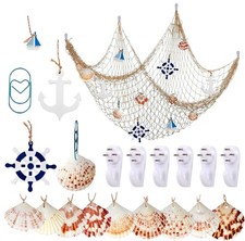 YSDMY Nautical Decorative Fishing Net 1.5M*2M for Home Bedroom and Mediterranean
