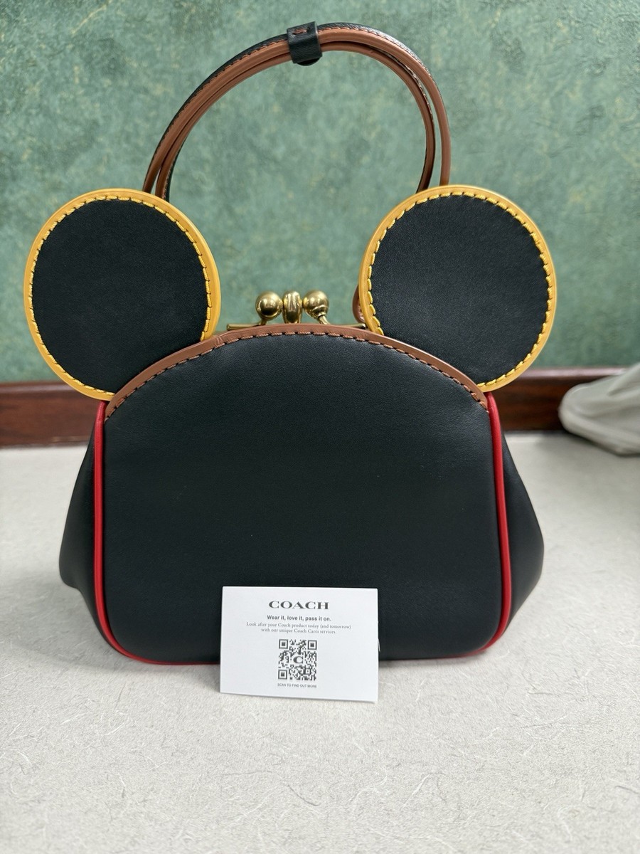 COACH Disney Mickey Mouse X Keith Haring Kisslock Bag | eBay