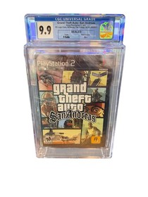 CGC Graded 9.9 SEALED Grand Theft Auto: San Andreas PS2 PlayStation 2 GTA MINT
