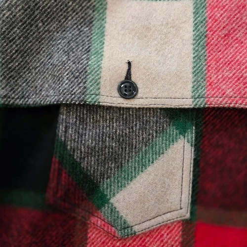 Johnson Woolen Mills Jac-Shirt Canadian Plaid Wool Jacket Mens 3XL Made in USA image 3