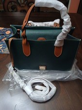 NWT Dooney Bourke Large Pebble Leather Tote - Forest Green