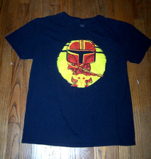 NICE Star Wars baby Yoda graphic men's tee shirt, blue, Pop, size Large USED