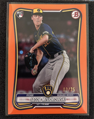 Jacob Misiorowski 2026 Bowman RC Orange Parallel /25 Pack Fresh