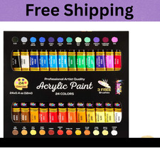 24 Colors Paint DIY Acrylic Paint Set for Hobby Model Painting Artists