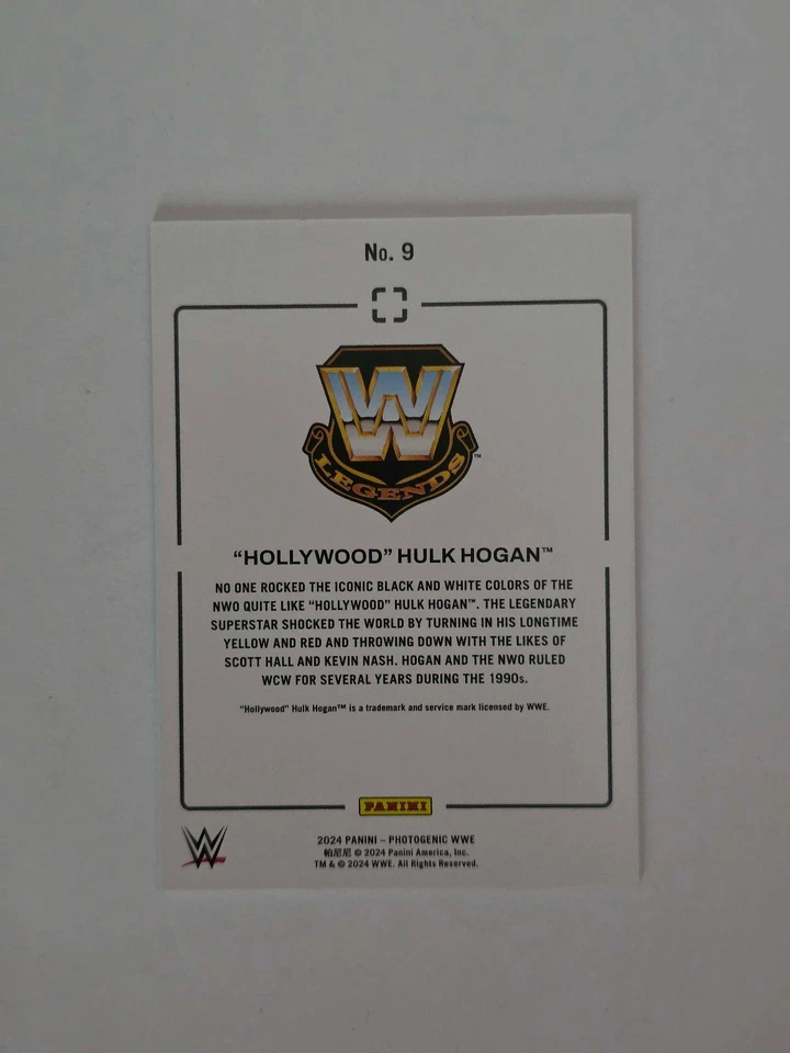 "Hollywood" Hulk Hogan - 2024 Panini Photogenic WWE Card #9 Wedges /49 "nWo" - Image 2 of 2