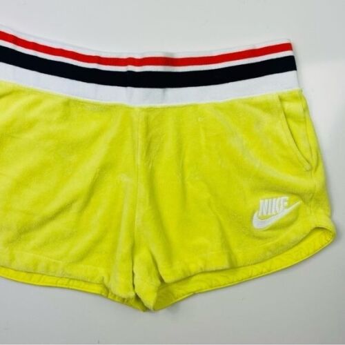 Nike Vintage Yellow Terry Cloth Active Wear Pull … - image 1
