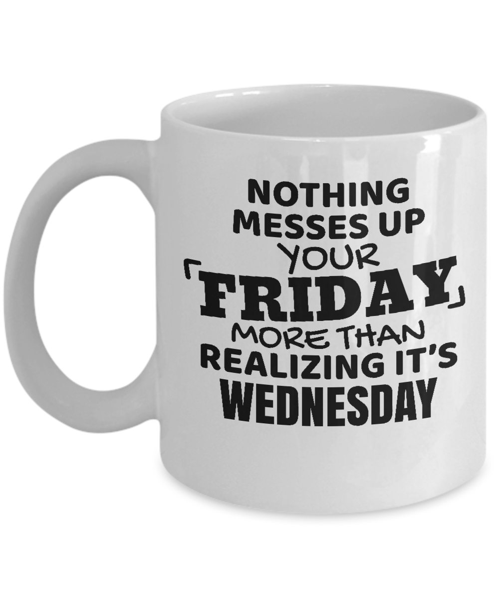 Friday Coffee & Tea Mug, Funny Office Giftables