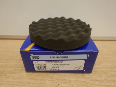 Sait 150 mm x 30 mm schwarz Weichschaum Polier Finish Pad Klett 70604
