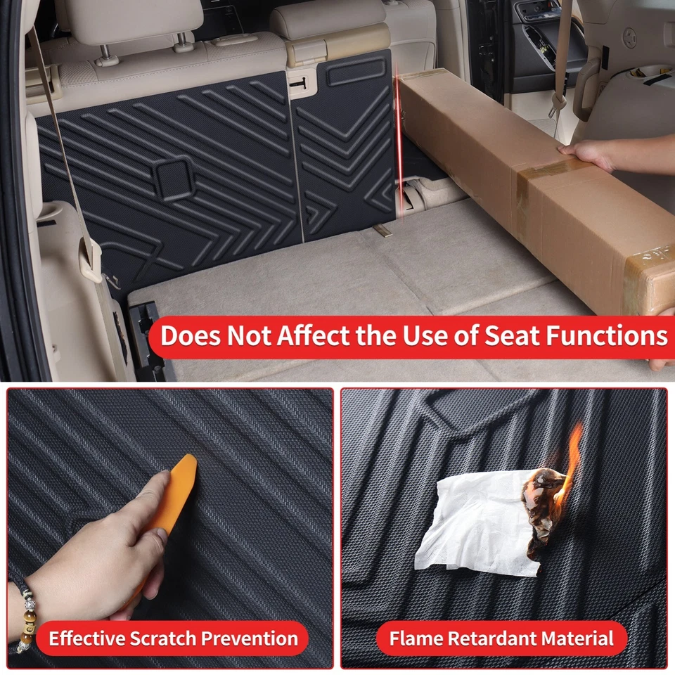 For Lexus 2010-2023 GX460 7-Seat Rear Back Cushion Seat Protection Accessories Foto 4 de 4