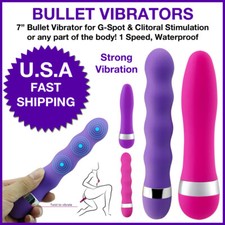 Juguete Sexuales Vibrador Suave con Velocidad Silicona Para Mujer Clitoris 7"