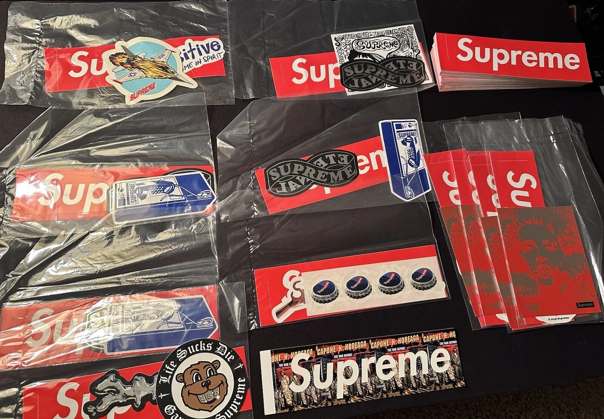 Supreme Box Logo Stickers Lot Rare Authentic