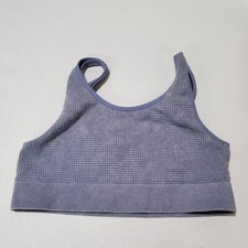 PINK Victoria's Secret Women Bra Medium Blue Bralette Wireless Pullover