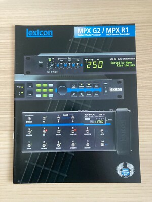 Lexikon MPX G2 MPX R1 Gitarre Effekte Katalog 1998 USA Vintage