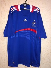 France Home football shirt 2007 - 2008 mens 2XL adidas jersey