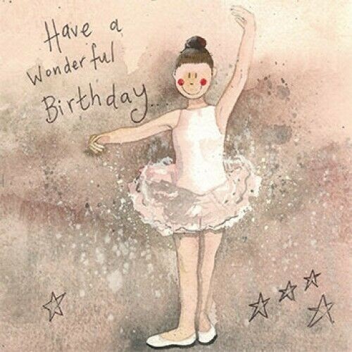 Ballerina tutu wonderful Birthday card Alex Clark