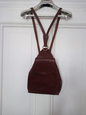 Fleur-de-lis Rucksack Tasche Leder vintage