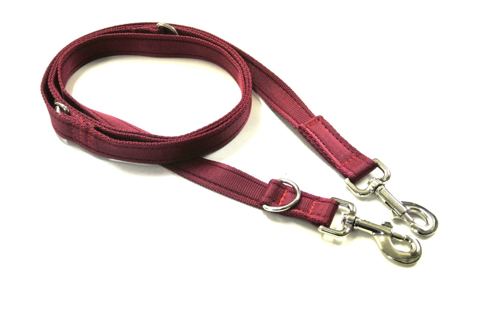 Police Style Dog Training Lead Double Ended Leash MultiFunctional 20mm