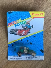 Motor Force Diecast Antique Green Car Brand New on Card