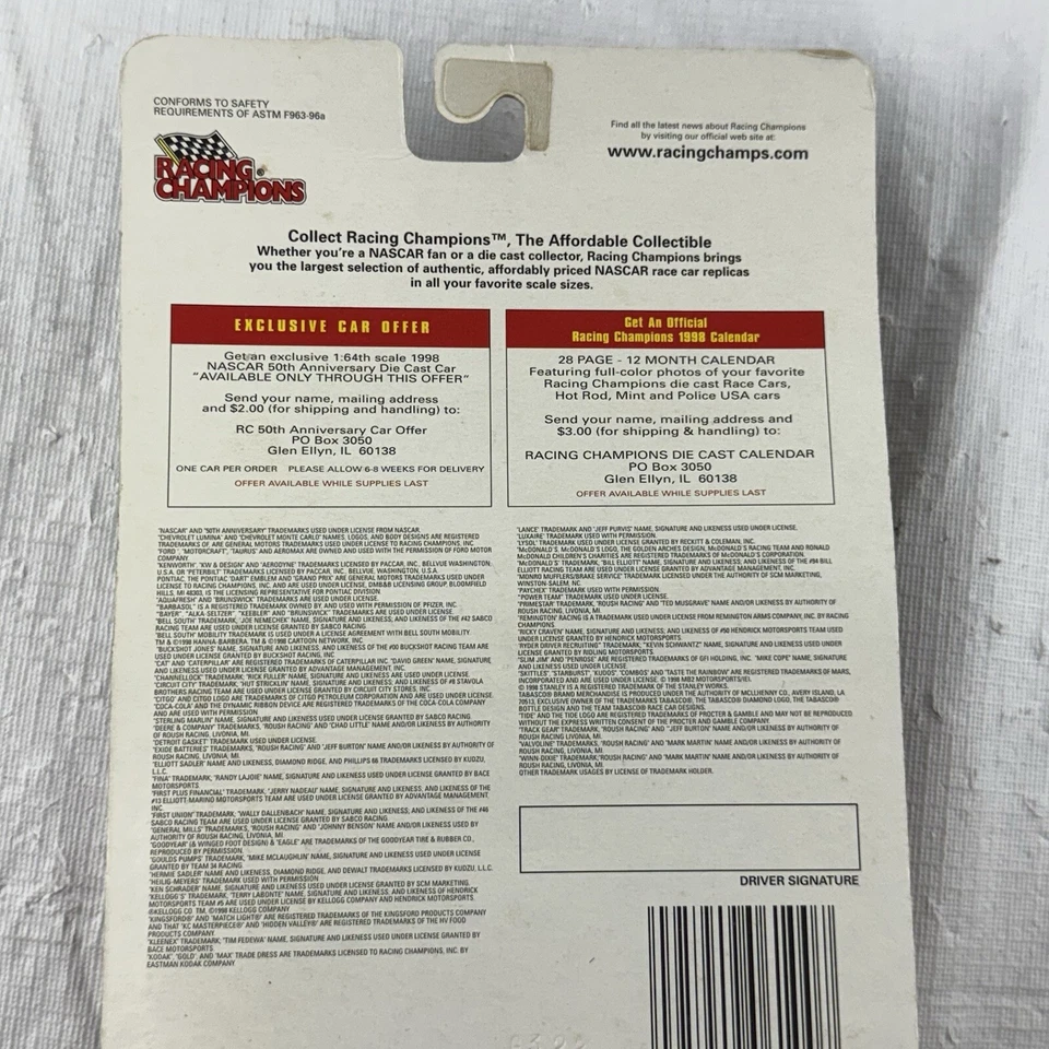 赛车冠军 1/64 NASCAR 50 周年 Wally Dallenbach — 第 4/4 张图片